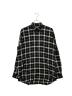 BALENCIAGA（バレンシアガ）の古着「チェックシャツ」｜ブラック