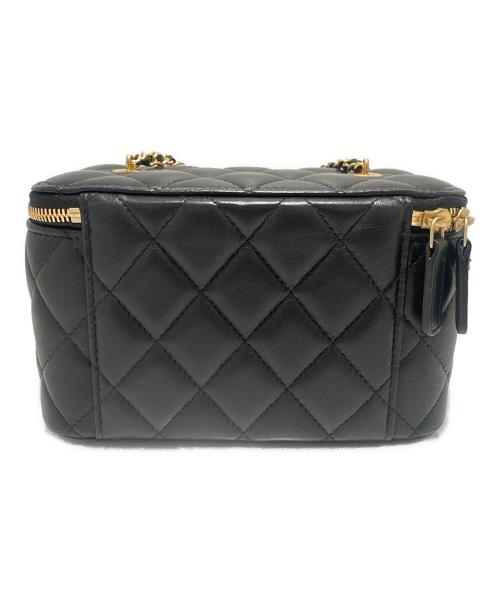 CHANEL（シャネル）CHANEL (シャネル) バニティショルダーバッグ/マトラッセチェーンショルダーバッグ ブラックの古着・服飾アイテム