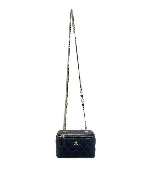 CHANEL（シャネル）CHANEL (シャネル) バニティショルダーバッグ/マトラッセチェーンショルダーバッグ ブラックの古着・服飾アイテム