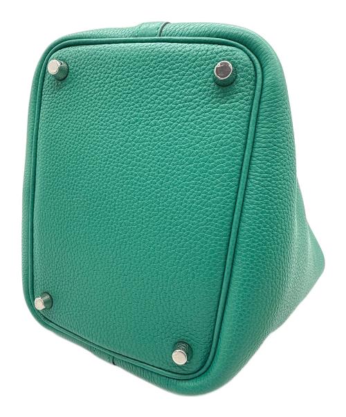 HERMES（エルメス）HERMES (エルメス) ピコタンロックPM/トリヨンクレマンス/グリーン/シルバー金具/□Z刻印(2021年製) グリーン サイズ:PMの古着・服飾アイテム