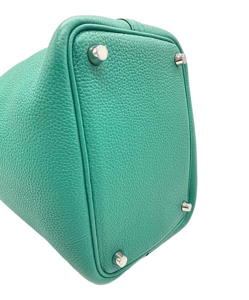HERMES（エルメス）HERMES (エルメス) ピコタンロックPM/トリヨンクレマンス/グリーン/シルバー金具/□Z刻印(2021年製) グリーン サイズ:PMの古着・服飾アイテム