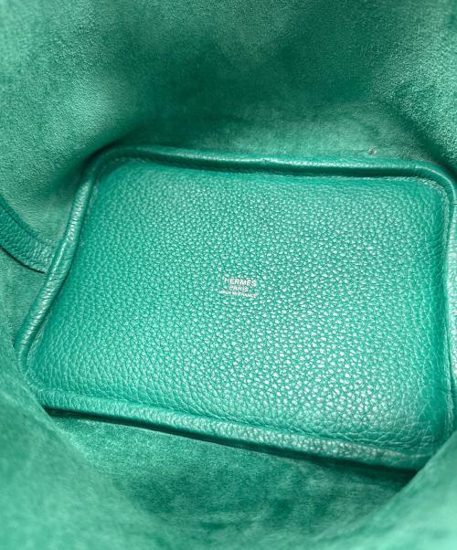 HERMES（エルメス）HERMES (エルメス) ピコタンロックPM/トリヨンクレマンス/グリーン/シルバー金具/□Z刻印(2021年製) グリーン サイズ:PMの古着・服飾アイテム