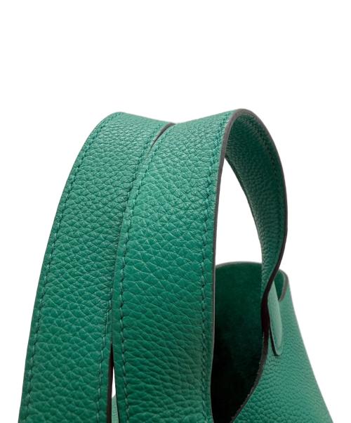 HERMES（エルメス）HERMES (エルメス) ピコタンロックPM/トリヨンクレマンス/グリーン/シルバー金具/□Z刻印(2021年製) グリーン サイズ:PMの古着・服飾アイテム