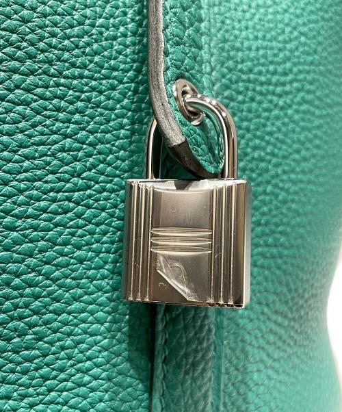 HERMES（エルメス）HERMES (エルメス) ピコタンロックPM/トリヨンクレマンス/グリーン/シルバー金具/□Z刻印(2021年製) グリーン サイズ:PMの古着・服飾アイテム