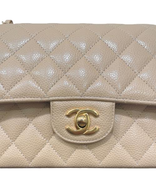 CHANEL（シャネル）CHANEL (シャネル) マトラッセ25/Wフラップチェーンショルダーバッグ ベージュ サイズ:25の古着・服飾アイテム