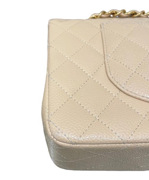 CHANEL（シャネル）CHANEL (シャネル) マトラッセ25/Wフラップチェーンショルダーバッグ ベージュ サイズ:25の古着・服飾アイテム