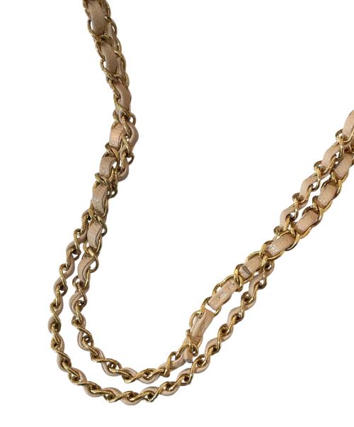 CHANEL（シャネル）CHANEL (シャネル) マトラッセ25/Wフラップチェーンショルダーバッグ ベージュ サイズ:25の古着・服飾アイテム