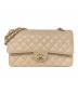 CHANEL（シャネル）の古着「マトラッセ25/Wフラップチェーンショルダーバッグ」｜ベージュ