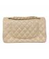 CHANEL (シャネル) マトラッセ25/Wフラップチェーンショルダーバッグ ベージュ サイズ:25：1250000円
