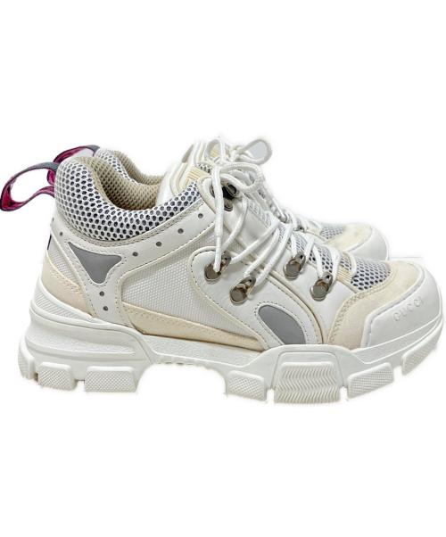 GUCCI（グッチ）GUCCI (グッチ) 18AW Flashtrek Sneaker フラッシュトレックスニーカー ホワイト サイズ:37の古着・服飾アイテム