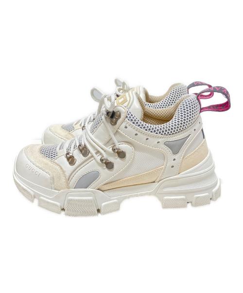 GUCCI（グッチ）GUCCI (グッチ) 18AW Flashtrek Sneaker フラッシュトレックスニーカー ホワイト サイズ:37の古着・服飾アイテム
