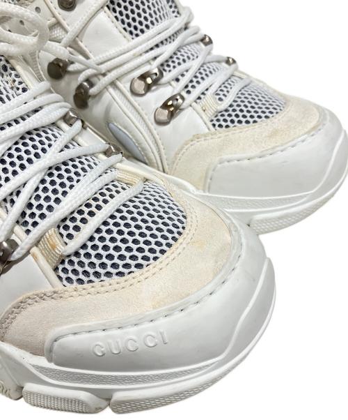 GUCCI（グッチ）GUCCI (グッチ) 18AW Flashtrek Sneaker フラッシュトレックスニーカー ホワイト サイズ:37の古着・服飾アイテム
