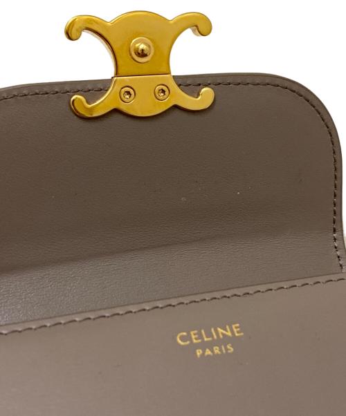 CELINE（セリーヌ）CELINE (セリーヌ) スモールフラップウォレット グレーの古着・服飾アイテム