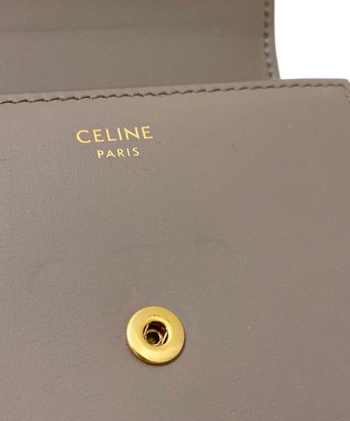 CELINE（セリーヌ）CELINE (セリーヌ) スモールフラップウォレット グレーの古着・服飾アイテム