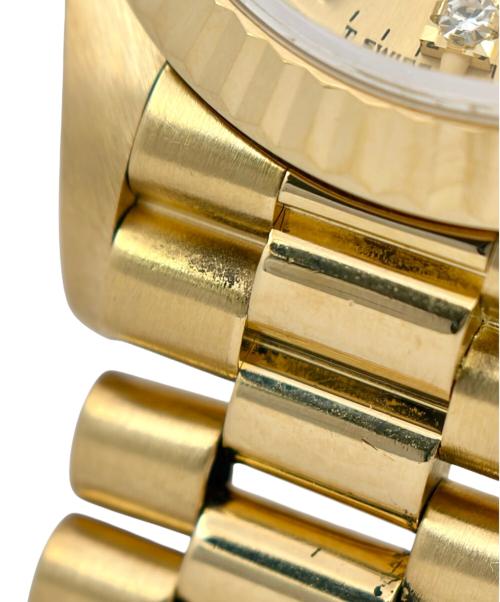 ROLEX（ロレックス）ROLEX (ロレックス) Lady-Datejust レディ デイトジャスト Ref.69178G 26mm シャンパン文字盤 10Pダイヤモンド シャンパン文字盤 サイズ:26mm/15cmの古着・服飾アイテム