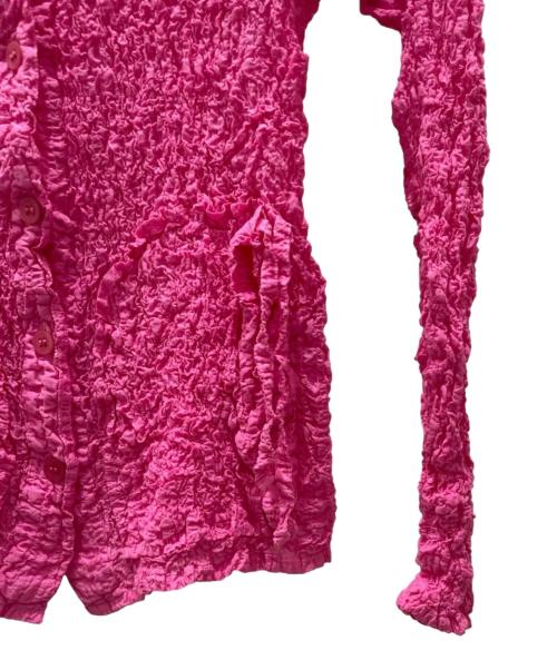 me ISSEY MIYAKE（ミーイッセイ ミヤケ）me ISSEY MIYAKE (ミーイッセイ ミヤケ) 長袖ブラウス ショッキングピンク サイズ:-の古着・服飾アイテム