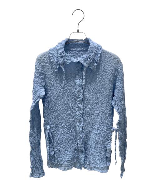me ISSEY MIYAKE（ミーイッセイ ミヤケ）me ISSEY MIYAKE (ミーイッセイ ミヤケ) 長袖ブラウス スカイブルー サイズ:-の古着・服飾アイテム
