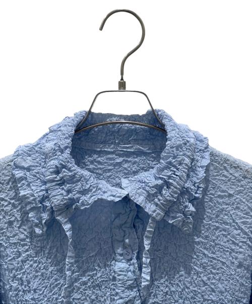 me ISSEY MIYAKE（ミーイッセイ ミヤケ）me ISSEY MIYAKE (ミーイッセイ ミヤケ) 長袖ブラウス スカイブルー サイズ:-の古着・服飾アイテム