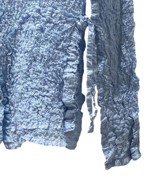 me ISSEY MIYAKE（ミーイッセイ ミヤケ）me ISSEY MIYAKE (ミーイッセイ ミヤケ) 長袖ブラウス スカイブルー サイズ:-の古着・服飾アイテム
