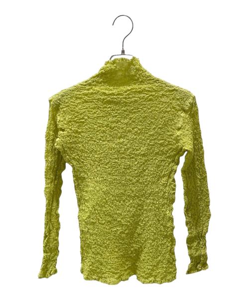me ISSEY MIYAKE（ミーイッセイ ミヤケ）me ISSEY MIYAKE (ミーイッセイ ミヤケ) タートルネックカットソー イエロー サイズ:-の古着・服飾アイテム