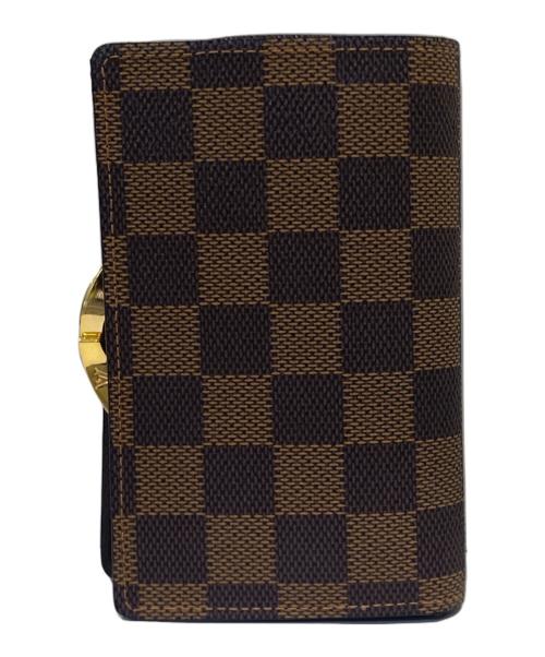 LOUIS VUITTON（ルイ ヴィトン）LOUIS VUITTON (ルイ ヴィトン) ダミエ ポルトフォイユ・ヴィエノワ N61674 ブラウンの古着・服飾アイテム