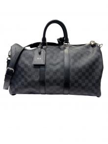 LOUIS VUITTON（ルイ ヴィトン）の古着「キーポル・バンドリエール45」｜ブラック