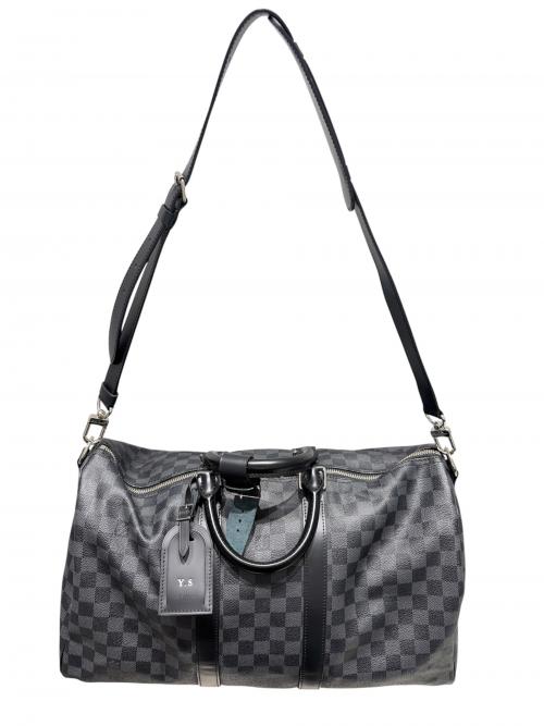 LOUIS VUITTON（ルイ ヴィトン）LOUIS VUITTON (ルイ ヴィトン) キーポル・バンドリエール45 ブラック サイズ:45の古着・服飾アイテム
