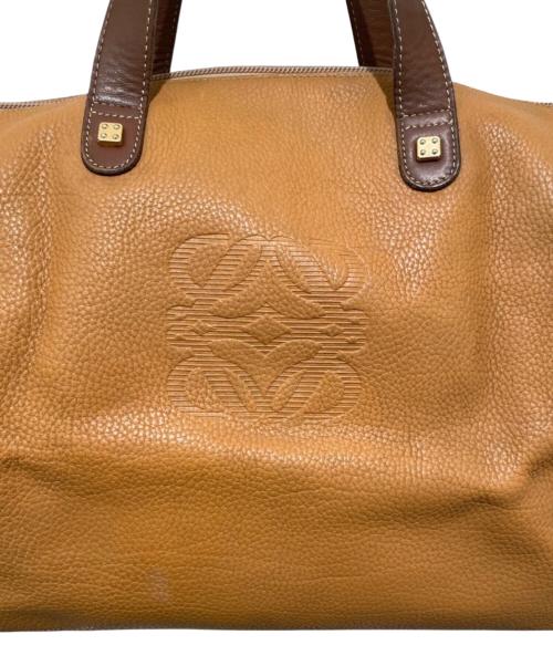 LOEWE（ロエベ）LOEWE (ロエベ) アナグラム ボストンバッグ ブラウンの古着・服飾アイテム