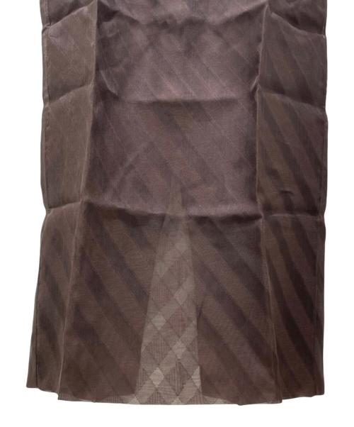 AURALEE（オーラリー）AURALEE (オーラリー) SHEER SILK COTTON CUT JACQUARD PENCIL SKIRT ブラウン サイズ:1 未使用品の古着・服飾アイテム