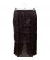 AURALEE（オーラリー）の古着「SHEER SILK COTTON CUT JACQUARD PENCIL SKIRT」｜ブラウン
