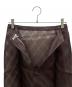 中古・古着 AURALEE (オーラリー) SHEER SILK COTTON CUT JACQUARD PENCIL SKIRT ブラウン サイズ:1 未使用品：28000円