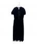 CECILIE BAHNSEN (セシリーバンセン) Velours Dress ベロアドレス ブラック サイズ:10：35000円