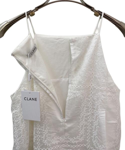 CLANE（クラネ）CLANE (クラネ) EMBROIDERY LACE CAMI ALL IN ONE ホワイト サイズ:2の古着・服飾アイテム