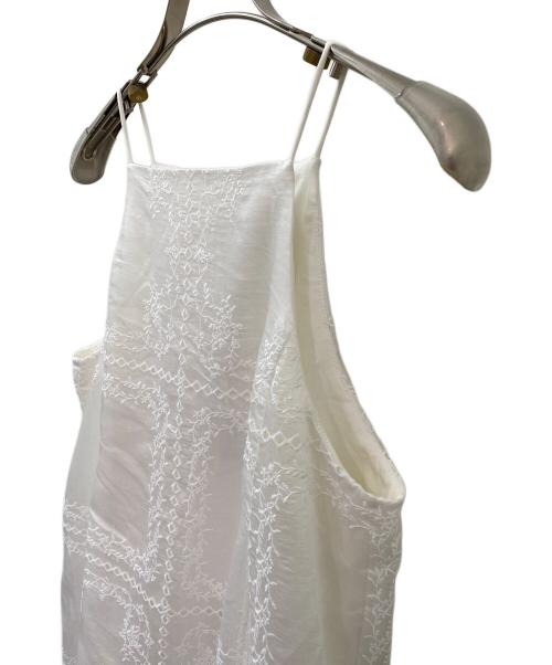 CLANE（クラネ）CLANE (クラネ) EMBROIDERY LACE CAMI ALL IN ONE ホワイト サイズ:2の古着・服飾アイテム