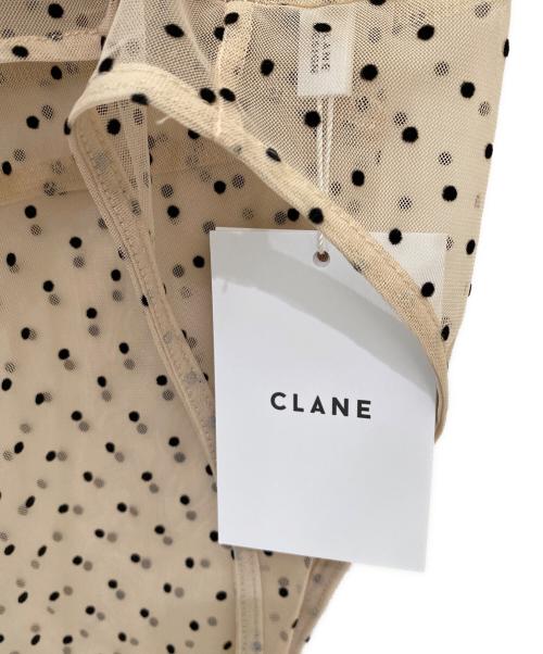 CLANE（クラネ）CLANE (クラネ) SHEER DRAPE BODYSUITS ベージュ サイズ:2の古着・服飾アイテム
