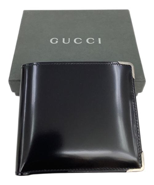GUCCI（グッチ）GUCCI (グッチ) 2つ折り財布 ブラックの古着・服飾アイテム