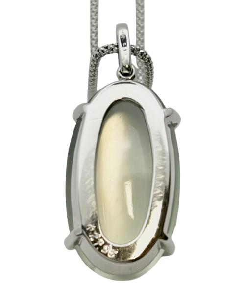 NO BRAND JEWELRY（ノーブランドジュエリー）NO BRAND JEWELRY (ノーブランドジュエリー) K14WGカラーストーンネックレス サイズ:50cmの古着・服飾アイテム