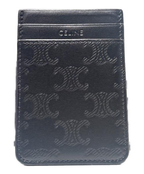 CELINE（セリーヌ）CELINE (セリーヌ) マグネットカードホルダー ブラックの古着・服飾アイテム