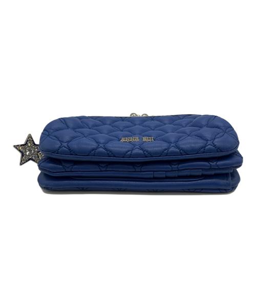 ANNA SUI（アナスイ）ANNA SUI (アナスイ) 2つ折り財布 ブルーの古着・服飾アイテム