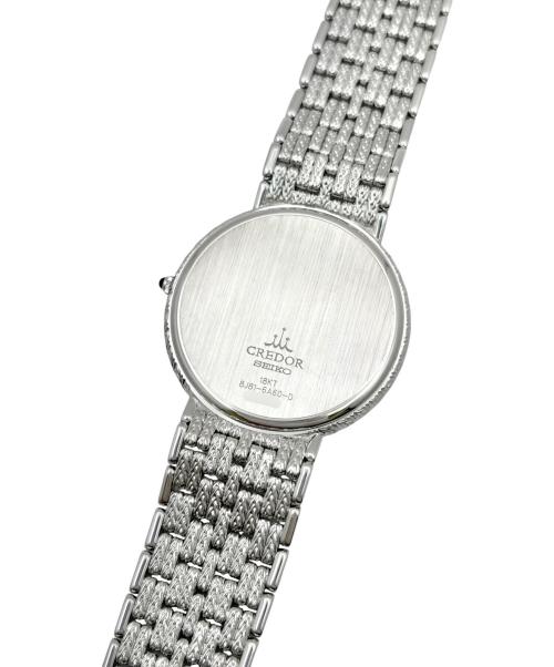 SEIKO（セイコー）SEIKO (セイコー) CREDOR クレドール Ref.8J81-6A60-D 31.5mm シルバー文字盤 シルバー サイズ:31.5mm/18.5cmの古着・服飾アイテム
