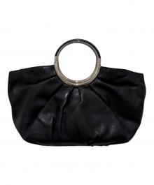Christian Dior（クリスチャン ディオール）の古着「トップハンドルレザーバッグ」｜ブラック