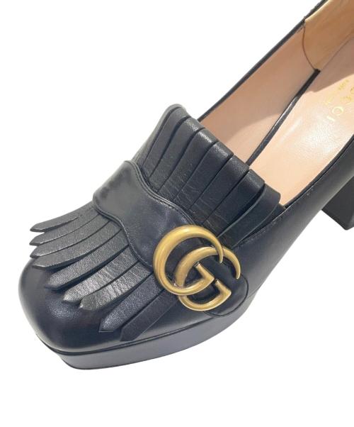 GUCCI（グッチ）GUCCI (グッチ) GG Marmont pumps/GGマーモントパンプス ブラック サイズ:37の古着・服飾アイテム