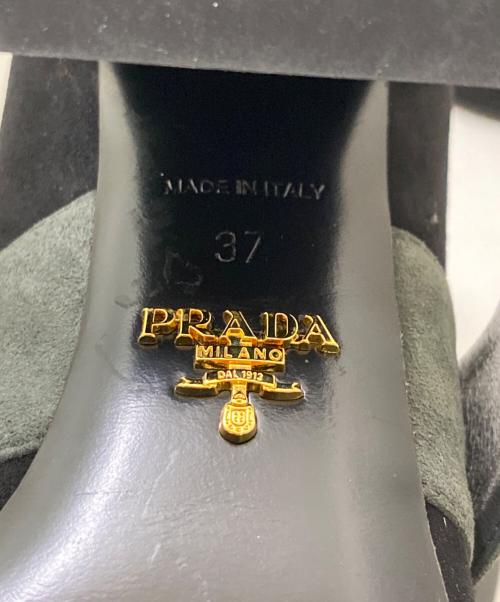 PRADA（プラダ）PRADA (プラダ) ベルト付パンプス ブラック サイズ:37の古着・服飾アイテム
