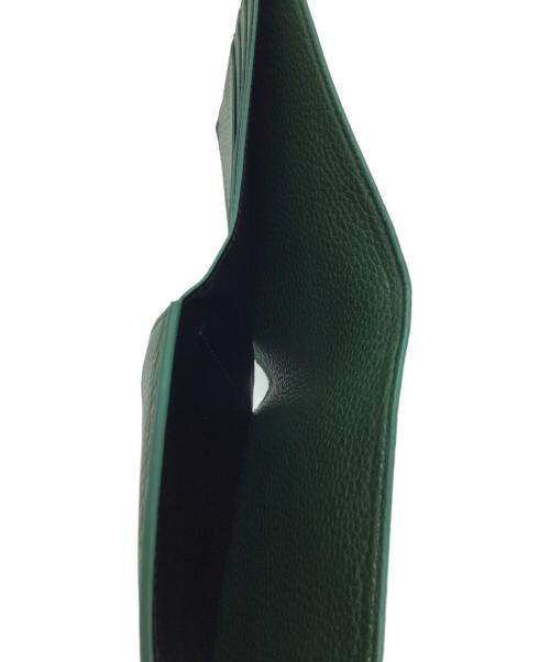 Salvatore Ferragamo（サルヴァトーレ フェラガモ）Salvatore Ferragamo (サルヴァトーレ フェラガモ) 2つ折り財布 グリーンの古着・服飾アイテム