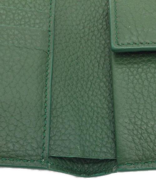 Salvatore Ferragamo（サルヴァトーレ フェラガモ）Salvatore Ferragamo (サルヴァトーレ フェラガモ) 2つ折り財布 グリーンの古着・服飾アイテム