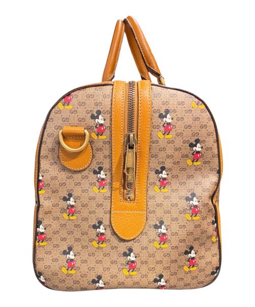 GUCCI（グッチ）GUCCI (グッチ) DISNEY (ディズニー) 2wayボストンバッグ ブラウンの古着・服飾アイテム