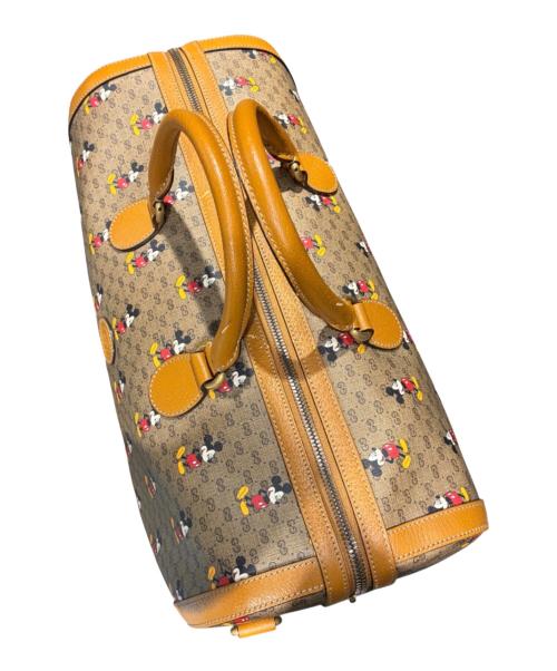 GUCCI（グッチ）GUCCI (グッチ) DISNEY (ディズニー) 2wayボストンバッグ ブラウンの古着・服飾アイテム