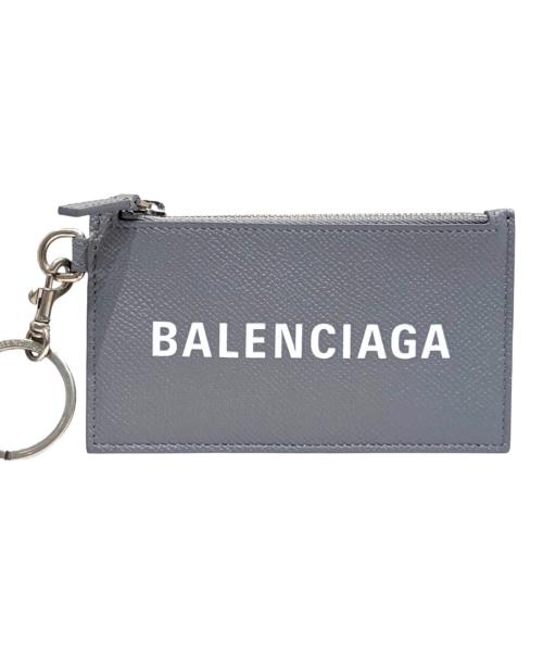 BALENCIAGA（バレンシアガ）BALENCIAGA (バレンシアガ) ネックストラップ付カードケース グレー サイズ:-の古着・服飾アイテム