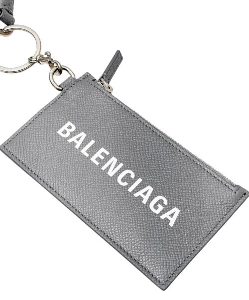 BALENCIAGA（バレンシアガ）BALENCIAGA (バレンシアガ) ネックストラップ付カードケース グレー サイズ:-の古着・服飾アイテム