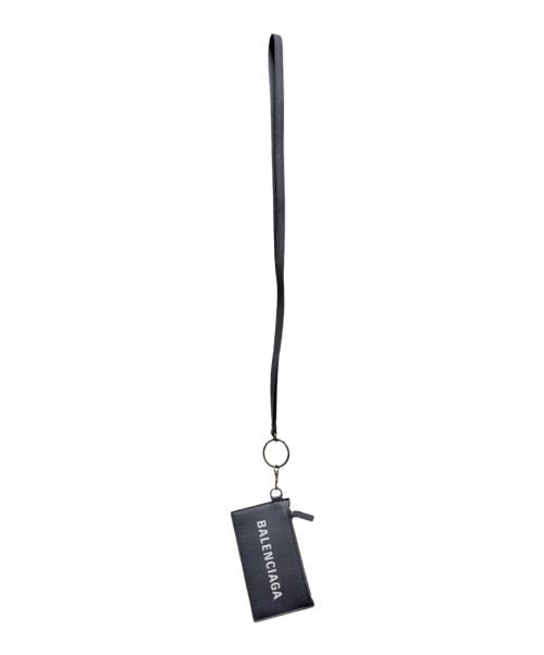 BALENCIAGA（バレンシアガ）BALENCIAGA (バレンシアガ) ネックストラップ付カードケース グレー サイズ:-の古着・服飾アイテム